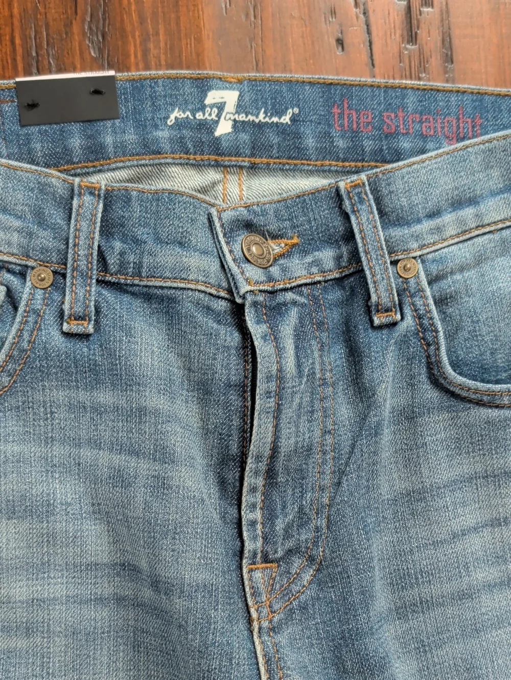 7 For All Mankind The Straight Tapered Straight Leg Jeans Size 31 New